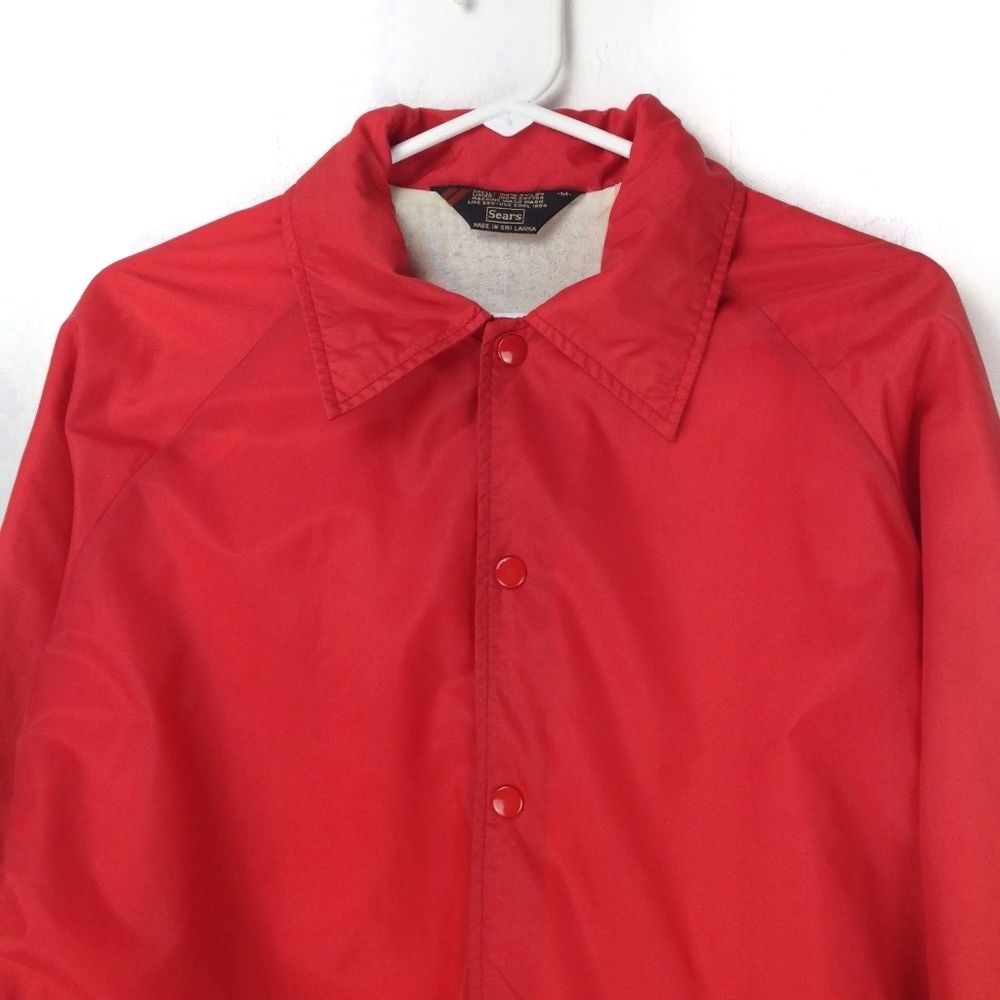 Vintage Red Sears Windbreaker - Picture 3 of 7